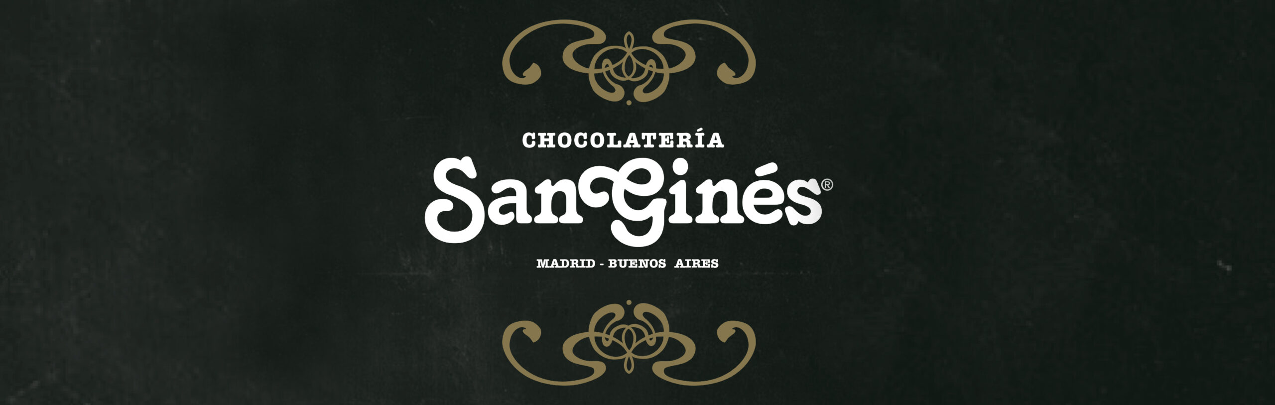 Fondo de chocolatería San Ginés con logo